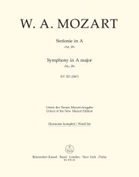 Symphony No.29 in A major (K.201) (Wind Set)