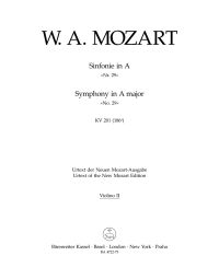 Symphony No.29 in A major (K.201) (Violin II)