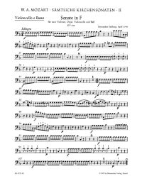 Complete Church Sonatas: Volume 2 (Cello/Bass)