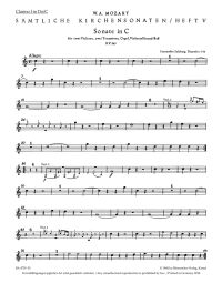 Church Sonatas Volume 5 (K.263) (Trumpet I)