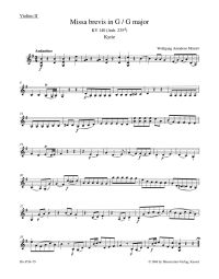 Missa brevis in G major (K.140) (Violin II)
