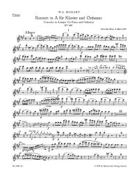 Concerto for Piano No.23 in A major (K.488) (Wind Set)