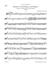 Concerto for Piano No.23 in A major (K.488) (Viola)