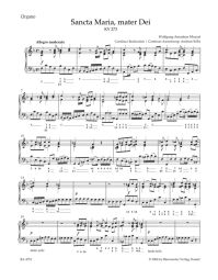Sancta Maria, Mater Dei (K.273) (Organ)