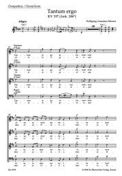 Tantum ergo in D major (K.197) (Choral Score)