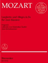 Larghetto and Allegro for two Pianos in E-flat major K. deest