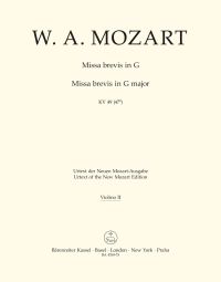 Missa brevis in G major (K.49) (Violin II)
