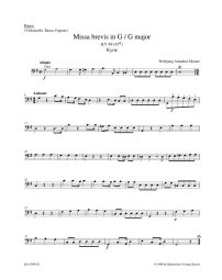 Missa brevis in G major (K.49) (Cello/Bass/Bassoon)