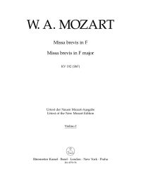 Missa brevis in F major (K.192) (Violin I)