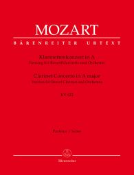 Concerto for Clarinet in A major (K.622) (Full Score reconstructed for Basset Clarinet)