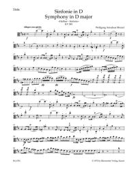 Symphony No.35 in D major (K.385) (Haffner) (Viola)