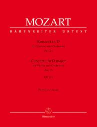 Concerto for Violin No.2 in D major (K.211) (Full Score)