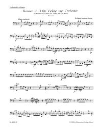 Concerto for Violin No. 2 in D major (K.211) (Cello/Bass)