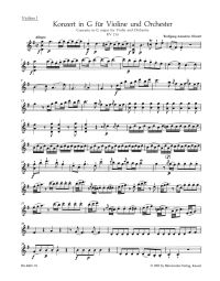 Concerto for Violin No.3 in G major (K.216) (Violin I)