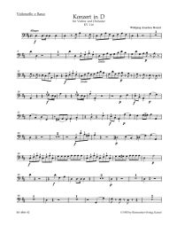 Concerto for Violin No.4 in D major (K.218) (Cello/Bass)