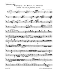 Concerto for Piano No.20 in D minor (K.466) (Cello/Bass)
