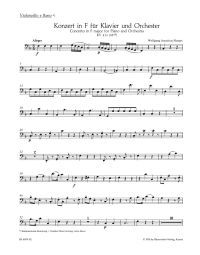 Concerto for Piano No.11 in F major (K.413) (Cello/Bass)