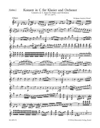 Concerto for Piano No.13 in C major (K.415) (Violin I)