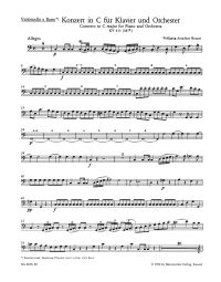 Concerto for Piano No.13 in C major (K.415) (Cello/Bass)