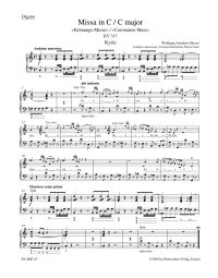Mass in C major (K.317) (Coronation Mass) (Organ)