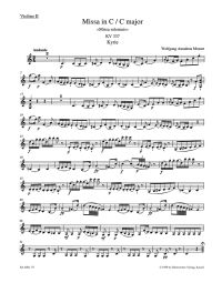Missa in C major (K.337) (Missa solemnis) (Violin II)