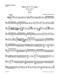 Missa in C major (K.337) (Missa solemnis) (Cello/Bass)