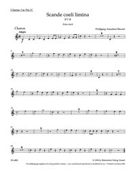 Scande coeli limina (K.34) (Wind Set)
