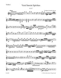 Veni Sancte Spiritus (K.47) (Violin I)