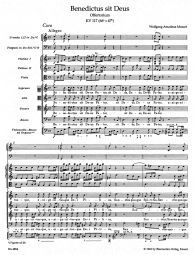 Benedictus sit Deus (K.117) (Wind Set)