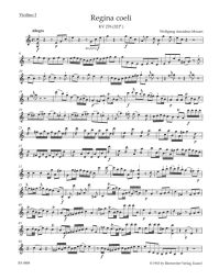 Regina coeli in C major (K.276) (Violin I)