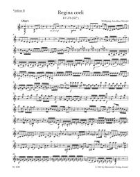 Regina coeli in C major (K.276) (Violin II)