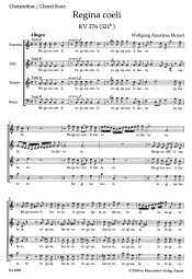 Regina coeli in C major (K.276) (Choral Score)