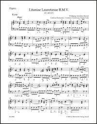 Litaniae Lauretanae B.M.V. in B-flat major (K.109) (Organ)
