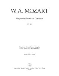 Vesperae solennes de Dominica (K.321) (Cello/Bass)