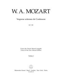 Vesperae solennes de Confessore (K.339) (Solemn Vespers) (Violin I)