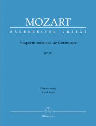 Vesperae solennes de Confessore (K.339) (Solemn Vespers) (Vocal Score)