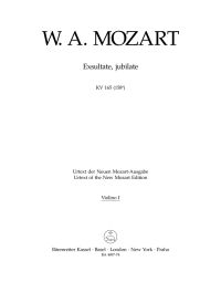 Exsultate, jubilate (K.165) (Violin I)