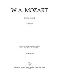 Venite populi in D major (K.260) (Wind Set)