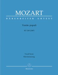 Venite populi in D major (K.260) (Vocal Score)