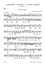 St John Passion (BWV 245) (Bass Voice Part)