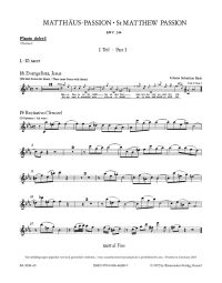 St Matthew Passion (BWV 244) (Chorus I & II: Wind Set)