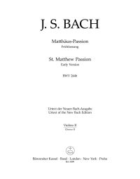 St Matthew Passion. Early version (BWV 244b) (Violin II Chorus II)