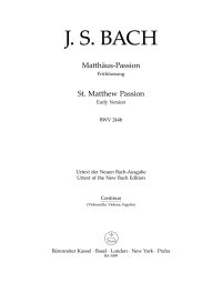 St Matthew Passion. Early version (BWV 244b) (Cello/Double Bass)