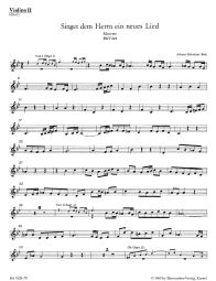 Motet No.1 Singet dem Herrn ein neues Lied (BWV 225) (Violin II)