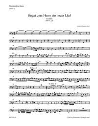 Motet No.1 Singet dem Herrn ein neues Lied (BWV 225) (Cello)