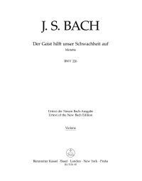 Motet No.2 Der Geist hilft unser Schwachheit auf (BWV 226) (Double Bass)
