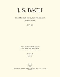 Motet No.4 Fürchte dich nicht, ich bin bei dir (BWV 228) (Violin II)