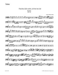 Motet No.4 Fürchte dich nicht, ich bin bei dir (BWV 228) (Double Bass)