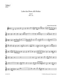 Motet No.6 Lobet den Herrn, alle Heiden (BWV 230) (Violin I/Oboe)