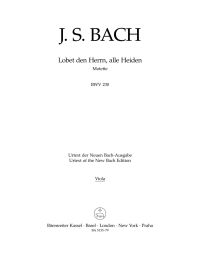 Motet No.6 Lobet den Herrn, alle Heiden (BWV 230) (Viola)